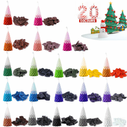 Rouclo 20 Kerzenfarbe Set, hochkonzentrierte feste Kerzen Farbe, hohe Reinheit hochwertig Kerzenfarben für Kerzen selber machen, für DIY Kerzen bunt, geeignet für verschiedene Kerzenwachs zum Gießen Amaz0ns Tipp