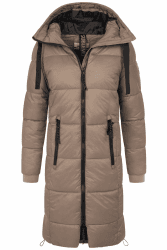 Sublevel Damen Mantel Winterjacke warme Jacke Outdoorjacke mit Kapuze sportlicher Damen Mädchen Parka S M L XL XXL XXL Lentil Brown Lang