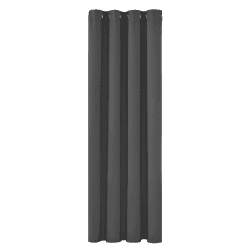 Deconovo Gardinen Blickdicht Ösen Dicke Gardinen Winter Schlafzimmer Vorhang Blickdciht, 260x140 cm(HöhexBreite), Dunkelgrau, 1 Stück H260 x B140 cm (1er Pack) Dunkelgrau