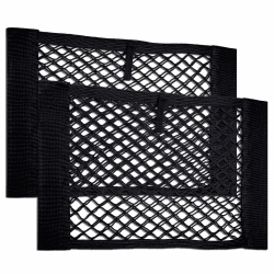 Vicera Kofferraum Netztasche mit Klett • Organizer Netz fürs Auto zum Aufbewahren & Verstauen • 40x25 cm 2er Set 40x25cm