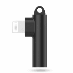 Lightning auf 3.5mm Klinke Adapter, iPhone Kopfhörer Adapter Apple Mfi Zertifiziert Lightning,L-förmig Aux Audio Adapter für iPhone 14 13 12 11 Pro Max 7 8 SE X XS（Schwarz） 1 Packung Schwarz