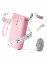 NIIMBOT Mini D11 Etikettendrucker, Tragbarer Bluetooth Etikettiergerät Beschriftungsgerät Selbstklebend, Sticker Drucker Label Printer mit iOS Android, Geeignet für Zuhause Schule Büro, Rosa Klein-D11 Rosa
