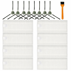 AVAENZO Zubehör Filter für Lefant M210 M213 M210B M213S M210S OKP Life K2 K3 K3A K4 K5, 8 HEPA-Filter 8 Seitenbürsten Roboter Staubsauger Ersatzteile M210-16pk