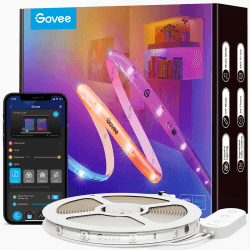 Govee RGBIC Pro LED Strip 10m, Funktioniert mit Alexa und Google Assistant, Beschichtes Lichtband Lichterkette LED Leiste Sync mit Musik, App-Steuerung, Farbwechsel, Geeignet für Zuhause Schlafzimmer