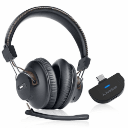 Avantree C519M – Bluetooth Kopfhörer mit Mikrofon für PS5 und Switch, Kabelloses Headset mit USB-C-Adapter für PC und Laptop, Low Latency, Unterstützt Zwei Kopfhörer, 40 Stunden Spielzeit