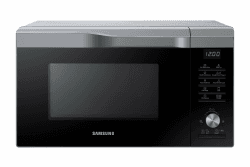 Samsung MC2BM6035CS/EG Kombi-Mikrowelle mit Grill und Heißluft, 900 W, 28 ℓ Garraum (Extra groß), 51,7 cm Breite, HotBlast-Technology, SlimFry, Silber Silber 28 L