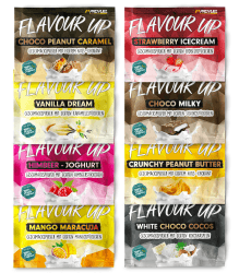 Geschmackspulver MIX PACK mit 8x30g Proben, 8 unglaublich leckere Flavours, nur 8-14 kcal pro Portion, Aroma & angenehme Süße, vielseitig einsetzbar für Lebensmittel & Getränke, FLAVOUR UP #1 Probepack (enthält 8 Flavours)