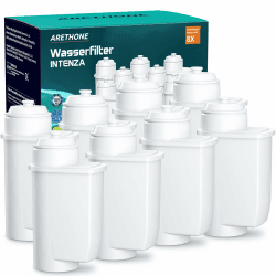 ARETHONE Wasserfilter für Siemens EQ Series, EQ3/EQ6/EQ9, EQ500, S700, Wasserfilter Kaffeevollautomat für Bosch Vero, TZ70003/TCZ7003/467873, Siemens 3200, Neff C77V60 Series (8 stück)