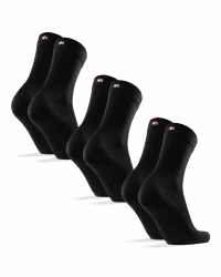 DANISH ENDURANCE Premium Merino-Socken, 3 Paar, Warme Socken, Wollsocken, Business Herrensocken, Damensocken, Geruchsneutral & Atmungsaktiv, Unisex, Socken Merinowolle Herren & Damen 39-42 Schwarz