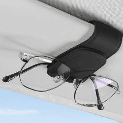 Auckpure Brillenhalter für Auto Sonnenbrillen，Auto Zubehör Innenraum Visier Zubehör Sonnenbrillen Halterung für Auto Schwarz