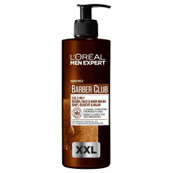 L'Oréal Men Expert XXL 3-in-1 Bartshampoo für Männer, Bartseife für Bart, Gesicht und Haar, Herren Bartpflege gegen Schuppen mit ätherischem Zedernholzöl, Barber Club, [Amazon Exclusive], 1 x 400 ml XXL Bartshampoo 400ml