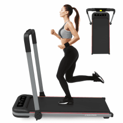 Elektrisches Laufband für Zuhause, Büro, Joggen, Laufen, ultraflach, schmal, Fitness, Workout, Walden F2600