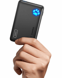 INIU Power Bank, 22,5W Powerbank Klein Aber Stark 10000mAh (USB C In & Out), PD3.0 QC4.0 Externe Handyakkus with Flashlight, Kompatibel mit iPhone 16 15 14 13 12 11 Pro Max Mini Samsung S24 S23, iPad Mini Größe Schwarz