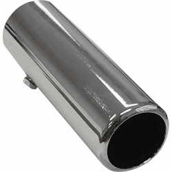 AUTO-STYLE Endrohr Stahl/Chrom - rund 50mm - Länge 150mm - 44-47mm aanlsuiting