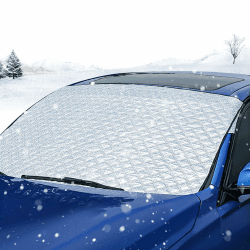HXUING Frontscheibenabdeckung Winter, 145 × 95cm Autoscheibenabdeckung Auto Windschutzscheiben Abdeckung Auto Scheibenabdeckung Faltbare, Passend für die Meisten Autos