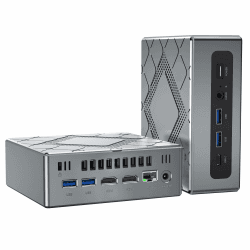 NiPoGi CK10 Mini PC Ιntel Core i5-12450H(Besser als 11390H,8C/12T, bis zu 4,4GHz) Mini Computer 32GB RAM(Dual Channel,3200MHz) 512GB M.2 NVMe SSD,4K UHD/HDMI+VGA Triple Display/WiFi6/BT5.2/Type C/RJ45 Ιntel Core i5 12450H/32GB DDR4 512GB SSD