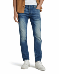 G-STAR Herren 3301 Slim Jeans 32W / 32L Blau (Vintage Medium Aged 51001-8968-2965)