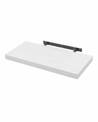 WOLTU Wandboard Wandregal CD DVD Regal Bücherregal Schweberegal Holz Board 60x22.9x3.8cm Weiß für Büro, Wohnzimmer, Schlafzimmer, Küche RG9319ws 60cm Weiß