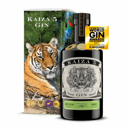 KAIZA 5 GIN - 0,5 l - 43% | Der ausgezeichnete Gin aus Südafrika/Kapstadt | Frisch, weich, exotisch mit schwarzer Johannisbeere und Grapefruit | Perfekt als Gin Tonic 500 ml