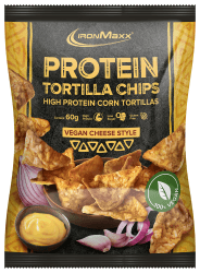 IronMaxx Protein Tortillas Vegan High Protein, Geschmack Vegan Cheese Style, 1x 60 g Beutel (1er Pack) Vegan Cheese Style 60 g (1er Pack)
