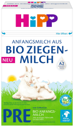 HiPP Milchnahrung aus Bio Ziegenmilch Pre Anfangsmilch aus Bio Ziegenmilch, 5er Pack (5 x 400g)