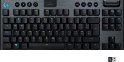 Logitech G 915 Lightspeed TKL Tenkeyless-Tastatur, kabellos, mechanisches Gaming-Profil, GL-Tactile Switches, LIGHTSYNC RGB, +40 Stunden Akkulaufzeit, Italienisch QWERTY - Schwarz Schwarz Tactile Switch TKL (ITA Layout)