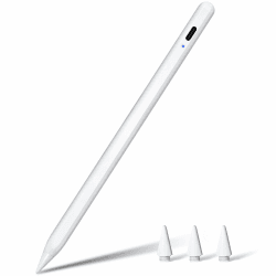Pencil 2. Generation 10 Min Schnellladung, 2024 Professional Pencil für iPad mit Handfläche Ablehnung & Neigung, Eingabestift Stylus Pen für iPad 6-10, Air 3-5/M2, Mini 5-6, Pro M4, 11" 1-4, 12.9" 3-6 Weiß