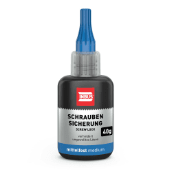 INBUS® 79560 Schraubensicherung mittelfest, 40g — Made in Germany