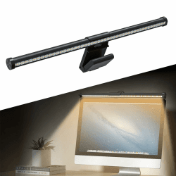LEUTED Monitor Lampe LED, USB Bildschirmlampe mit Touch Control, Laptop Lampe Monitor Light Bar mit Einstellbarer Helligkeit und Farbtemperatur, Schreibtischlampe warmweißes Licht für Büro Hause