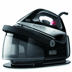 BLACK+DECKER Dampfgenerator BXSS2200E – 2200 Watt – 1,4 l Fassungsvermögen – Keramiksohle 1.4L 2200W