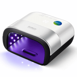 SUNUV UV LED Nagellampe, 48W Professioneller Gel Lampe Nageltrockner für Gelpolitur-Härtungslichtmaschine, mit automatischem Sensor und LCD-Display für Heim- und Nagelstudio Geschenk