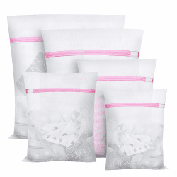 HIYAA, 5er Set Wäschebeutel Wäschenetze,Wäschesack Waschmaschine Laundry Empfindliches,BH, Bluse, Unterwäsche, Schuhe, Babykleidung, Wash Bag usw(Rosa), M,L,XL, 5 5 Set-1XL,2L,2M(Rosa)