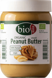 Bioasia Bio Erdnussbutter – Peanut Butter - aus 100% gerösteten Erdnusskernen, cremig, ohne Zusätze, im Glas, vegan und glutenfrei (1 x 500 g) 1 500 g (1er Pack)