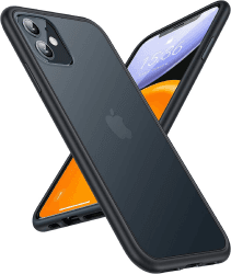 TORRAS für iPhone 11 Hülle Militärischer Fallschutz mit Anti-Schock-Airbag Handyhülle iPhone 11 Case Stoßfest Kratzfest Haltbar Schöne Haptik Schwarz iPhone 11 Schwarz