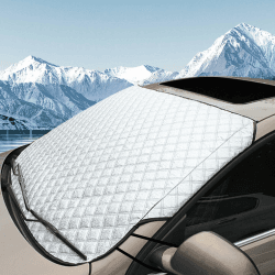 Corpower Frontscheibenabdeckung Auto Windschutzscheiben Abdeckung, Winter Windschutzscheibenabdeckung, Faltbar, Schnee, Frost, Sonne, Staub für die Auto, SUV (145 x 100cm) Auto Windschutzscheibe Abdeckung