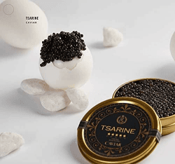 20 g Sibirischer Stör Kaviar | Schwarzer Kaviar | Fischkaviar | Malossol Caviar | Marke: TSARINE Caviar | Zarter Geschmack mit einzigartigem Finish