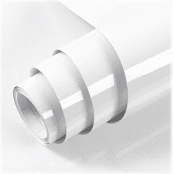 Hode Klebefolie Möbel Weiß Glitzer Möbelfolie 40cmX3m Selbstklebende Folie für Möbel Küche Schrank Wasserdicht Hochglanz Glitzerpartikel Effekt Weiss Dekorfolie 0.4W x 3L m Weiß