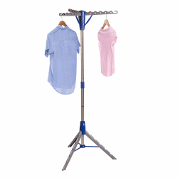 Honey-Can-Do - Flügel-Wäschetrockner, Plastik, Mehrfarbig, 60.96x60.96x162.56 cm Tripod Folding Drying Rack