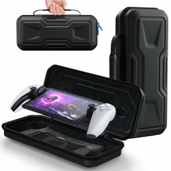FYOUNG Handheld Case für Playstation Portal Remote Player Konsole, Harter Tragbarer Hülle für Reise und Home Aufbewahrungs Tasche Fall Tragekoffer für PS5 Portal Zubehör- (Only Case) Schwarz