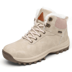 PASTAZA Warme Winterschuhe Herren Damen Winterstiefel Outdoor Winterboots Gefüttert Schneestiefel 42 EU Aprikose