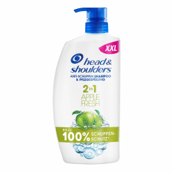 Head & Shoulders Anti-Schuppen Shampoo 2in1 Apple Fresh, 800ml Pumpspender. Bis zu 100% Schuppenschutz, Klinisch Getestet. Jeder Haar- und Kopfhauttyp. Tägliche Anwendung. Frischegefühl mit Apfelduft Classic