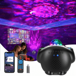 Togaga LED Sternenhimmel Projektor, Galaxy Projektor, Nachtlicht Sternenhimmel Projektor mit Fernbedienung/Bluetooth Musik Lautsprecher, Perfekt Geschenk für Kinder und Erwachsene