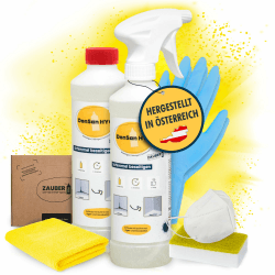 Zauberfein - Schimmelpilz Entferner Spray Großes Paket, 2x 500 ml, Schnell Wirkendes, Gebrauchsfertiges Anti-Schimmel Spray und Desinfektionsmittel mit Aktivchlor für Feuchträume wie Bad und Keller Large Pack