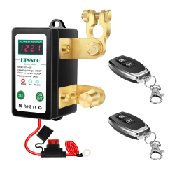 KTNNKG DC 12V 240A Remote Batterie Trennschalter mit LED Digital Voltmeter Display, Smart Voltage Control Battery Kill Switch mit Sicherung