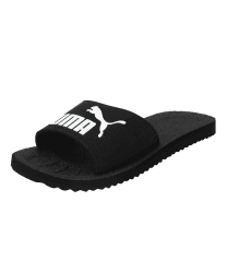 PUMA Unisex Adults' PURECAT Slides 46 EU Black White