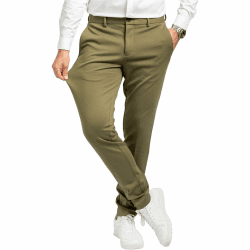 Performance Pants Herren - Stilvolle Slim Fit Herren Hosen Stretch - Hosen Herren Stretch - Angenehme Praktische Männer Hosen für Business & Freizeit - Bequeme Stoffhose Herren 36W / 34L Olivgrün