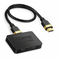avedio links HDMI Splitter 1 in 2 Out mit HDMI 2.1 Kable, 4K@120Hz HDMI Splitter 1 in 2 Out Gleichzeitig, 8K HDMI Splitter 2 Monitore Gleichzeitig, HDMI Verteiler 1 in 2 Out (Nur Spiegel) HDMI Splitter 1 in 2 out 8K@60HZ
