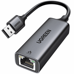 UGREEN USB LAN Adapter 1000Mbps USB Ethernet Adapter USB auf RJ45 USB Netzwerkadapter Aluminium kompatibel mit Switch,Mi Box,Laptop unter Win11/10/8.1/8, Mac OS, Linux (Schwarz