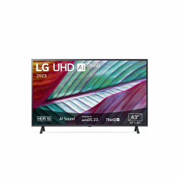LG 43UR75006LK 109 cm (43 Zoll) UHD Fernseher (Active HDR, 60 Hz, Smart TV) [Modelljahr 2023] 43 Zoll UR75 Serie (2023)