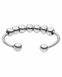 Purelei® Shade Anxiety Ring – Wasserfester Damenring aus langlebigem Edelstahl – Verstellbare Ringe von Größe 50 bis 66 – Modeschmuck für deinen individuellen Look 50-60 Silber